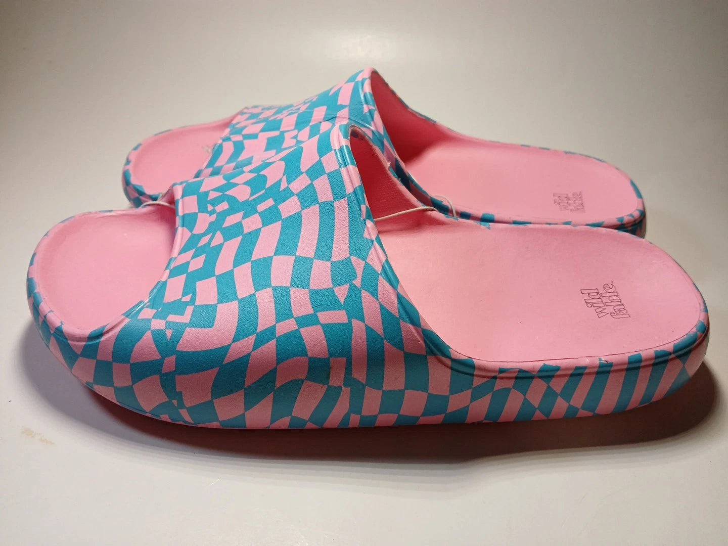 EVA Style Sandals Size 7 Turquose Blue/Robbie Slip-on Open-toe NWT Confortable