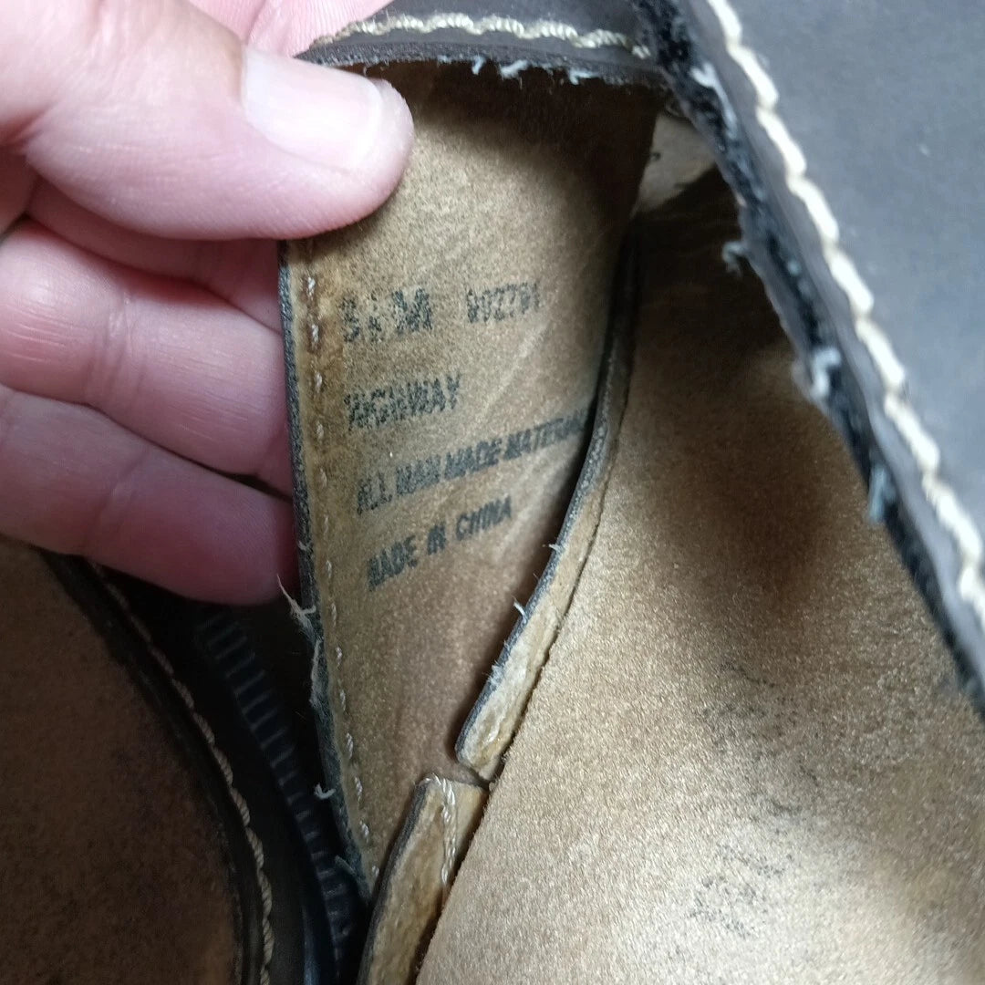 Fashion Bug Womens Sz 8.5 Sandals Slide Shoes Y2K Brown Vintage Chunky GRUNGE