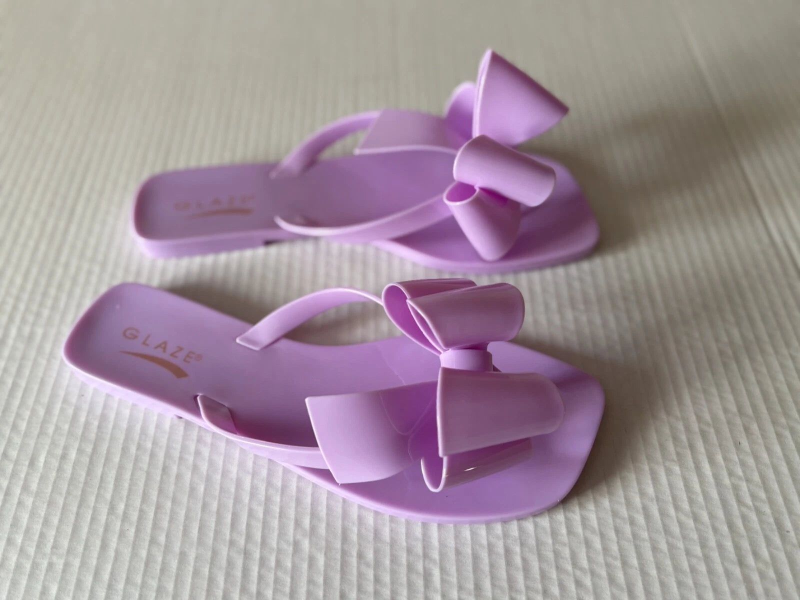 GLAZE women's synthetic fashion sandals, lilac, Size 8 1/2, New