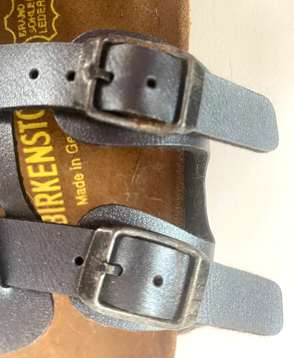 Birkenstock Sparta Gladiator Thong Sandals Gray Leather NEW 37