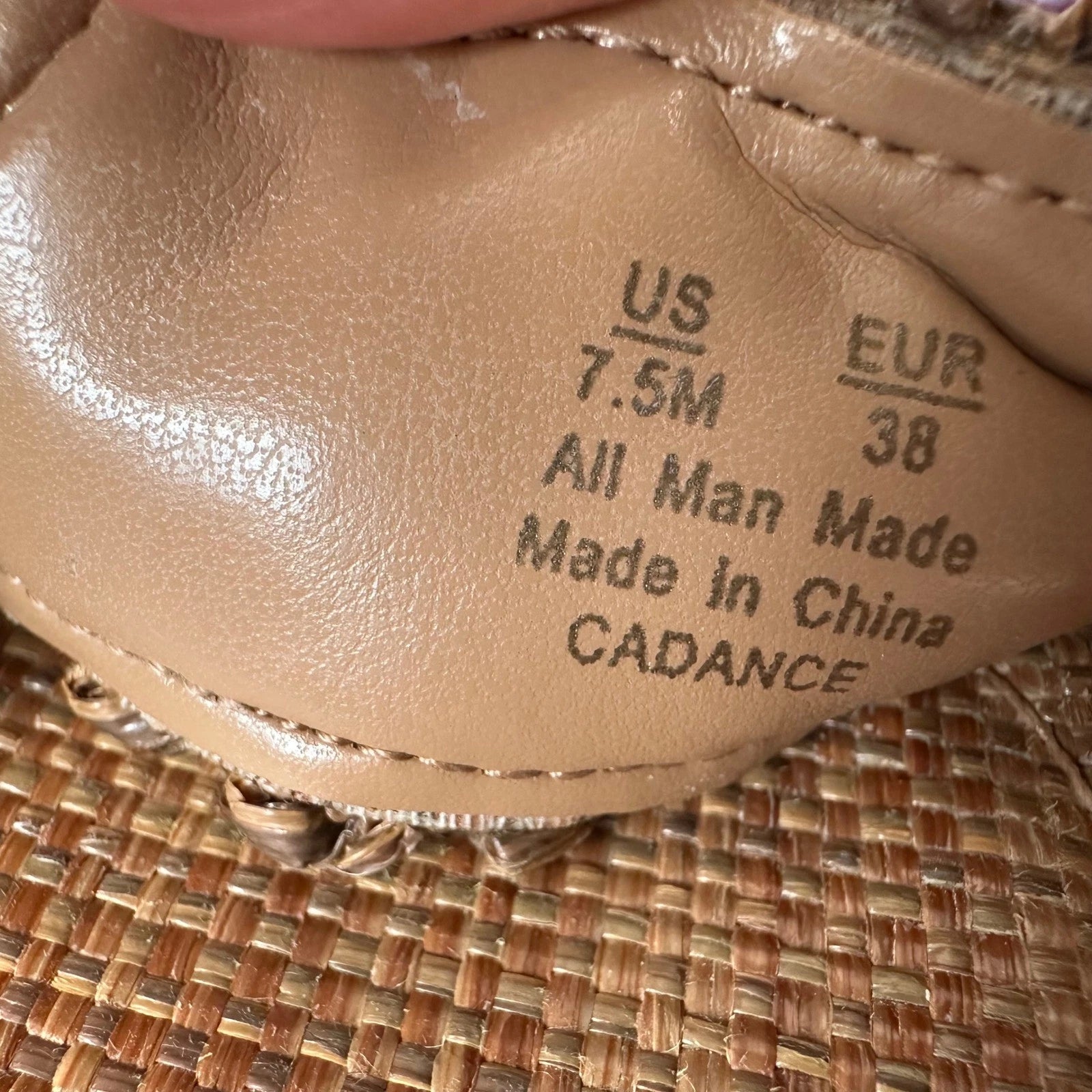 Sam Edelman Woven Raffia Platform Slides Beaded Details Espadrille 7.5 Sandals