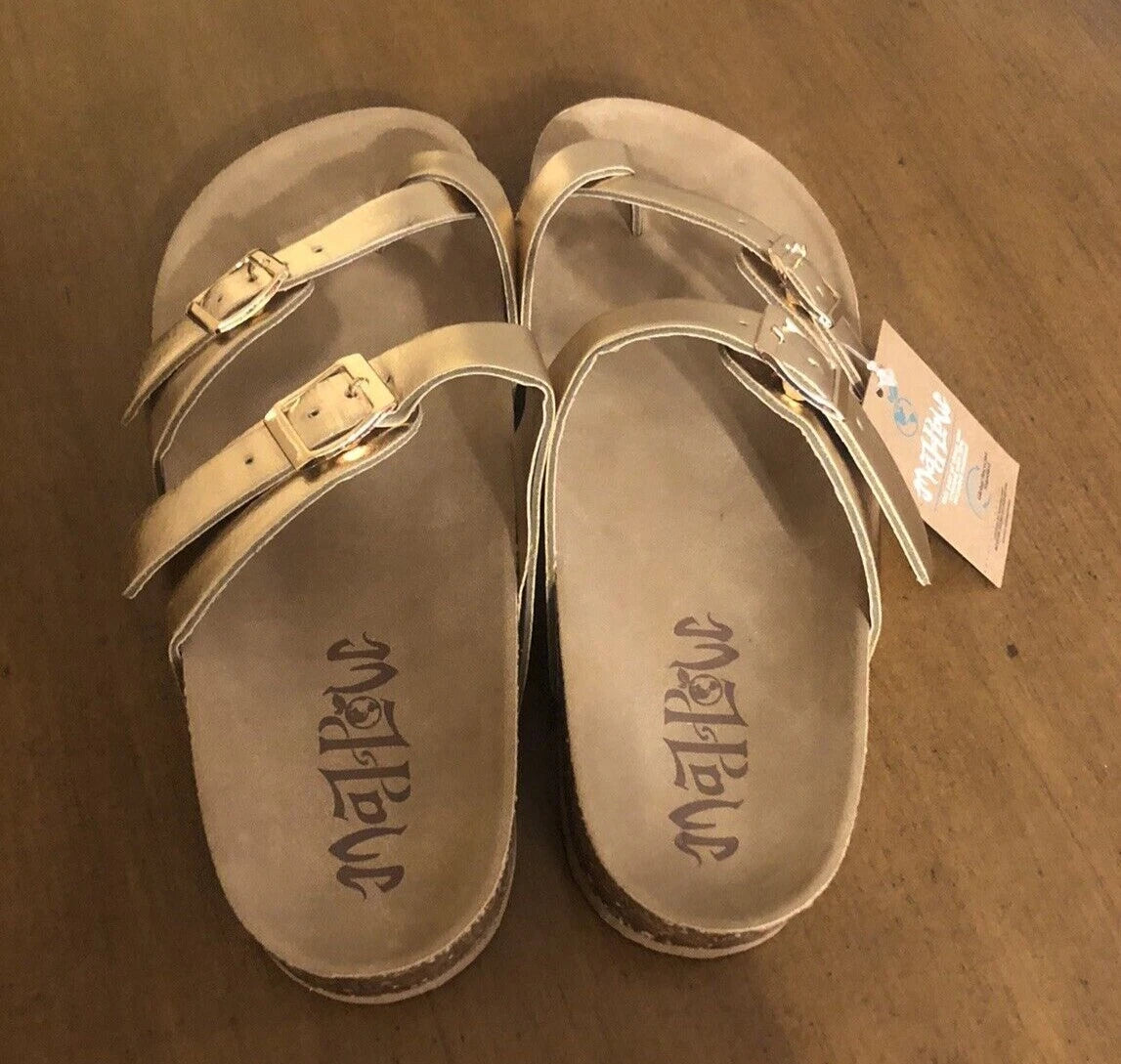 MAJ POW Sandals Slides Size  7  Prudence Style Rose Gold NEW