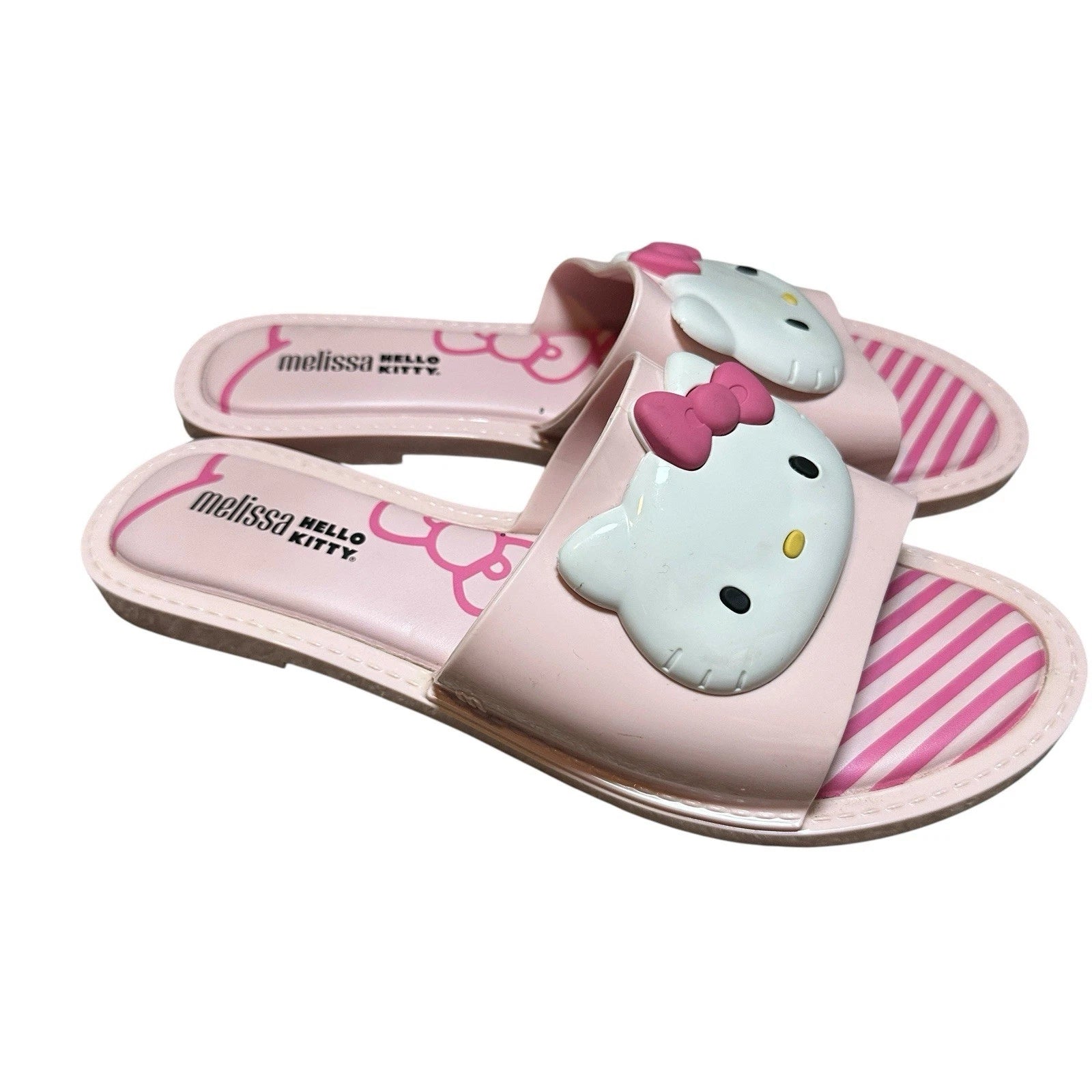 Melissa x Hello Kitty Pink Slide Sandals Women’s Size 9 US Collab Sanrio Kawaii