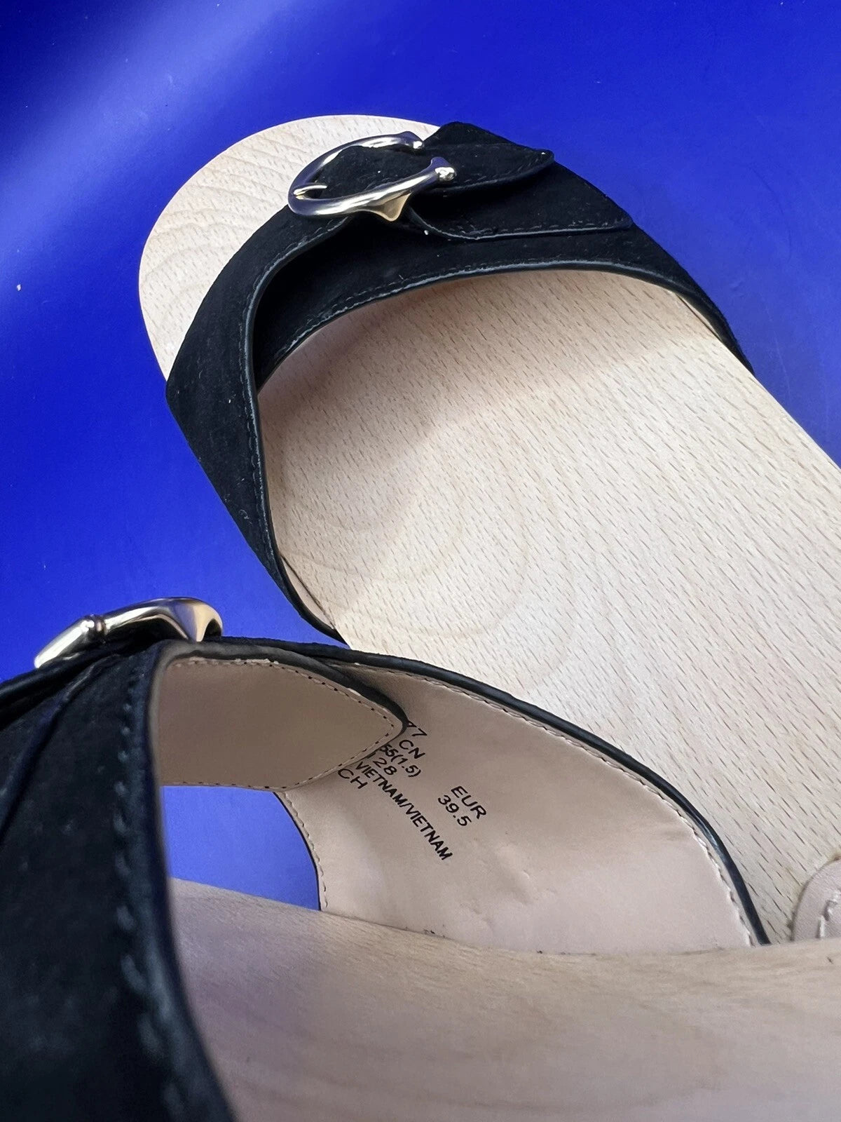 COACH Bleeker Suede Sandal Size 9B Black