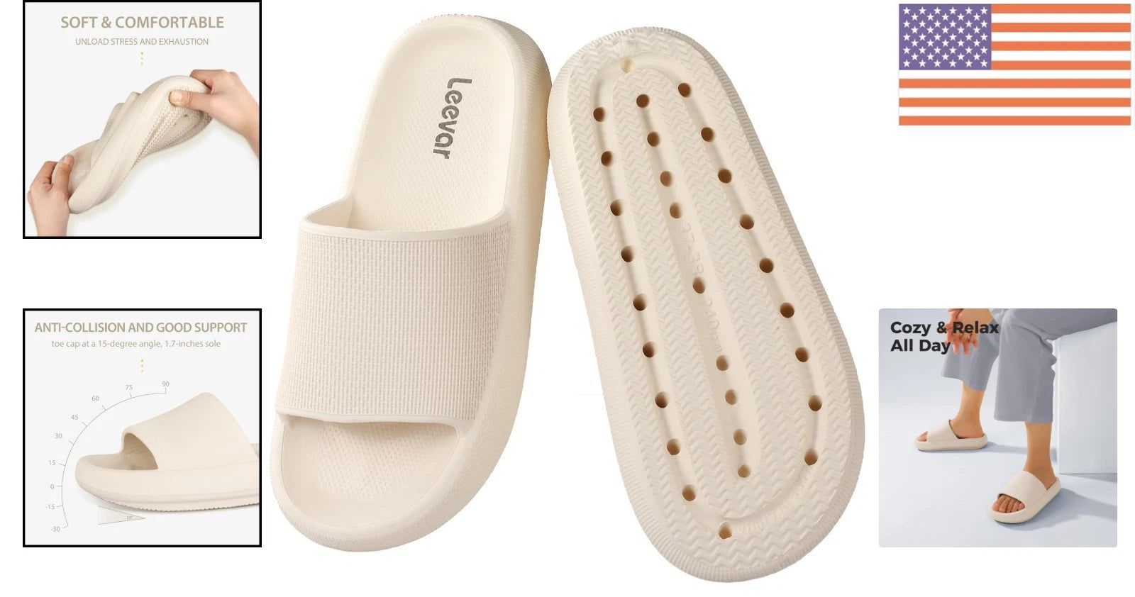 Cloud Slides for All - Thick Sole, Water-Resistant, Effortless Style