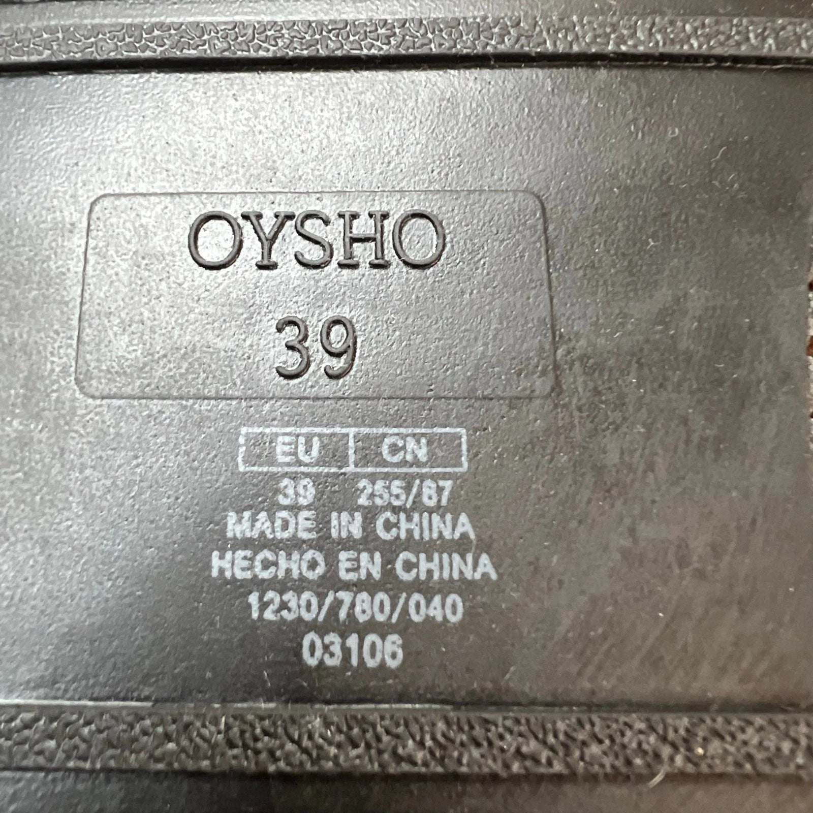 OYSHO Rope Slide Sandals 8 Womens Black Slip On Beach Boho Open Toe Casual New