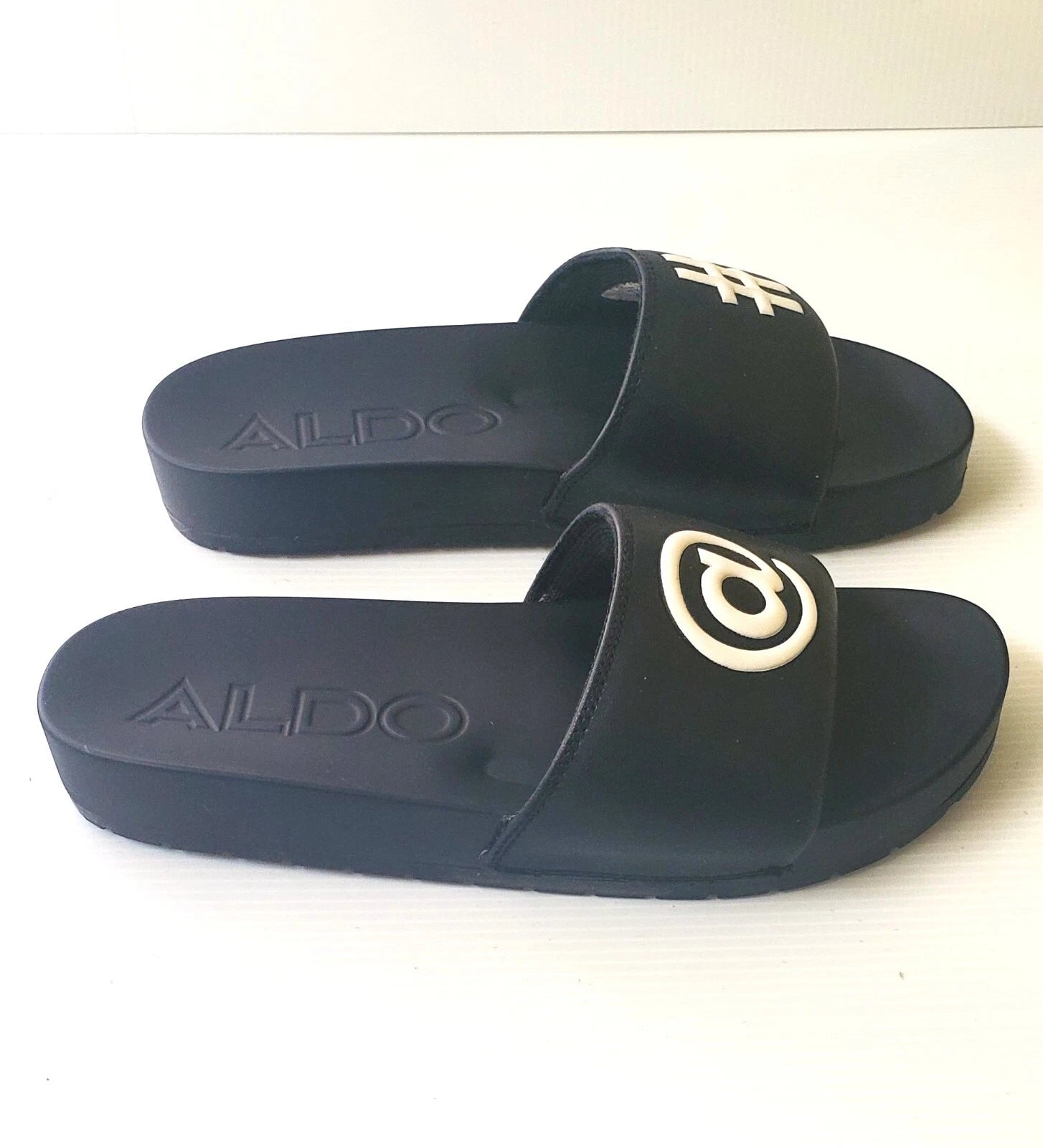 New Womens Aldo Black Slides Size 6 # @ Style TARNOFF-96