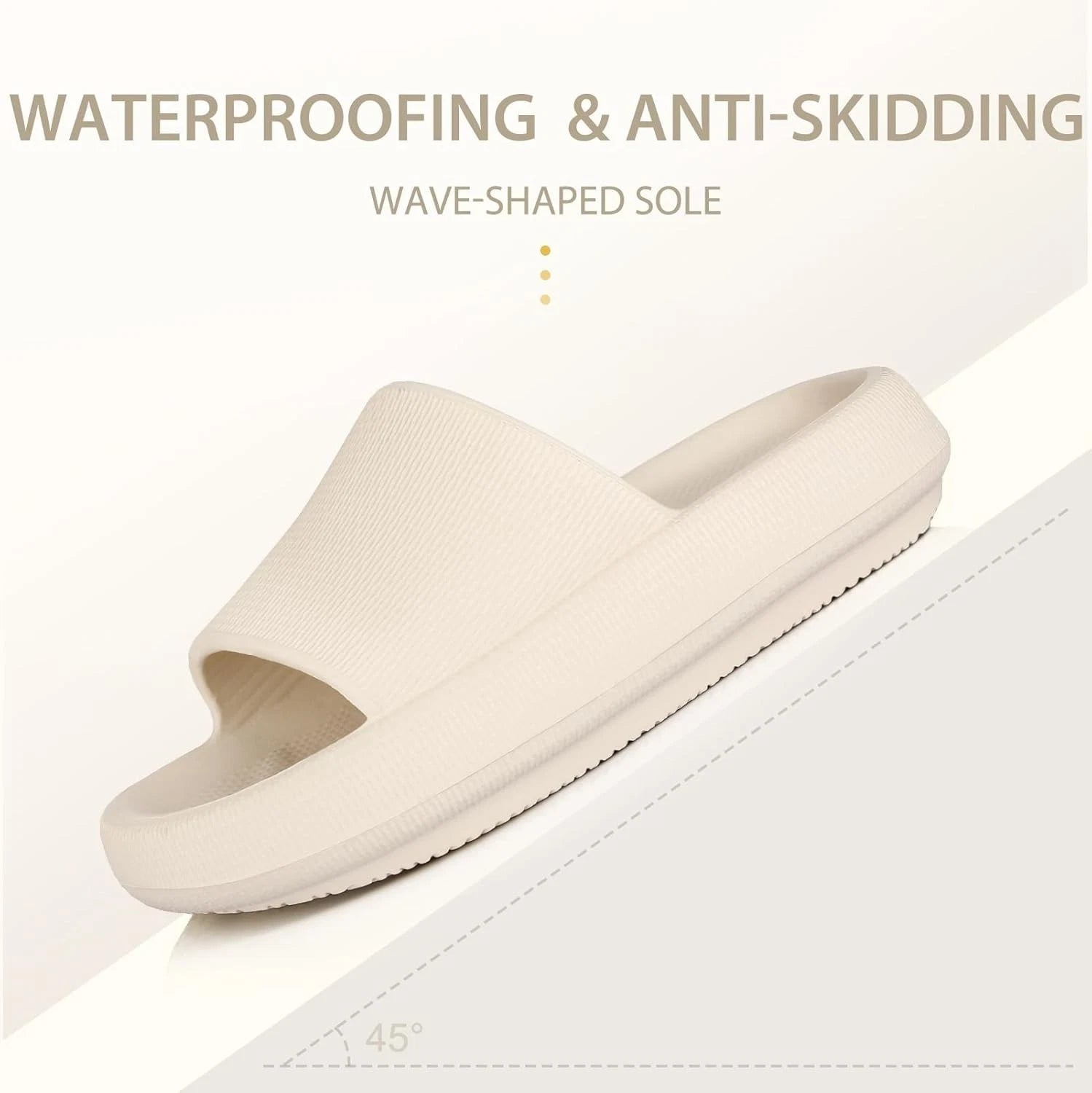 Cloud Slides for All - Thick Sole, Water-Resistant, Effortless Style