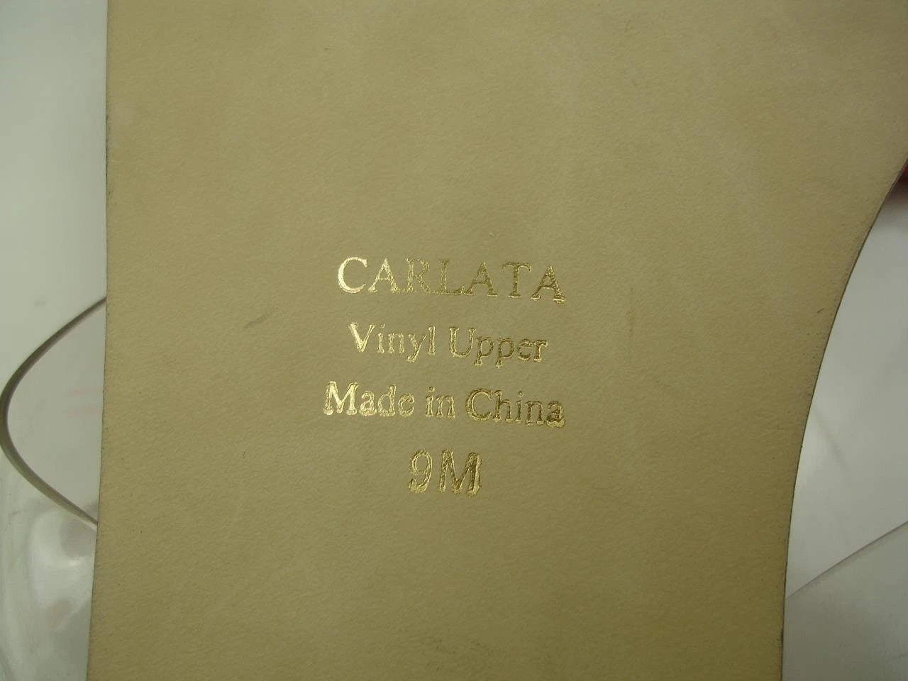 Women's 9 M J. Renee Carlata Red Rhinestones Heart Clear Thong Sandals Thong NWT