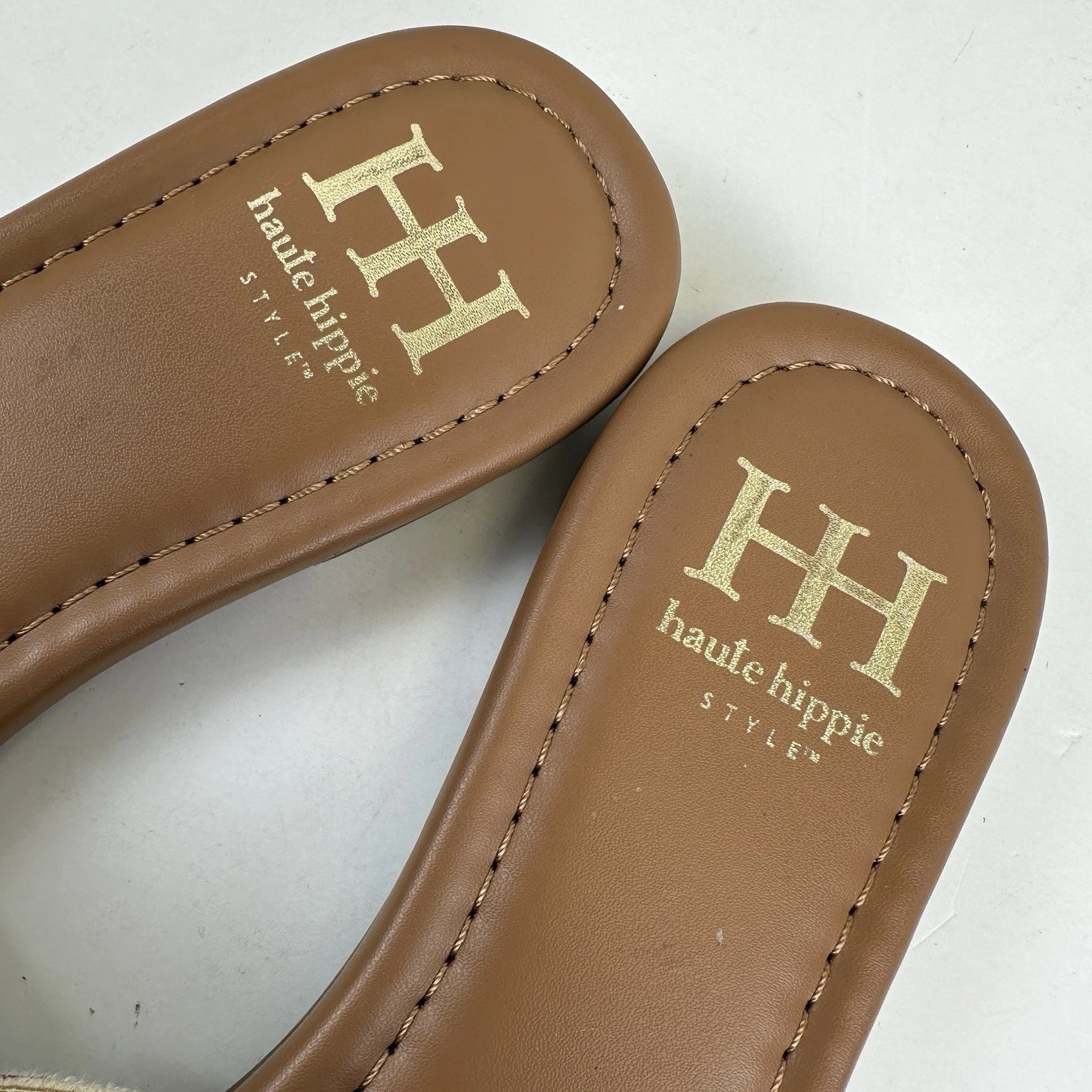 Haute Hippie Style Embro Slide Sandal Geometric Southwest Aztec Flat Shoe Size 7