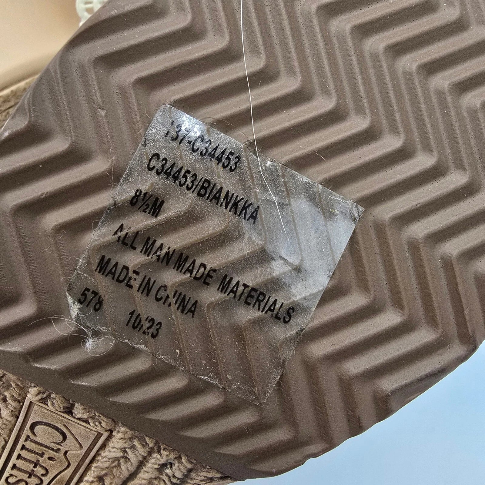 Cliffs by White Mountain Espadrille Wedge Sandals Raffia Slides Size 8.5