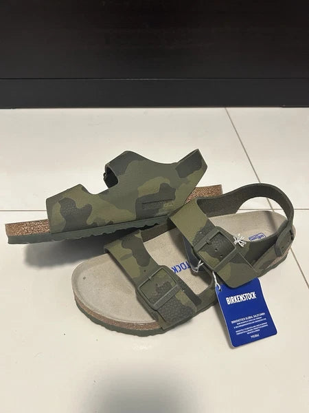 Birkenstock BS Arizona Birko-Flor Desert Soil Camo Green Sandal US M8/ W10