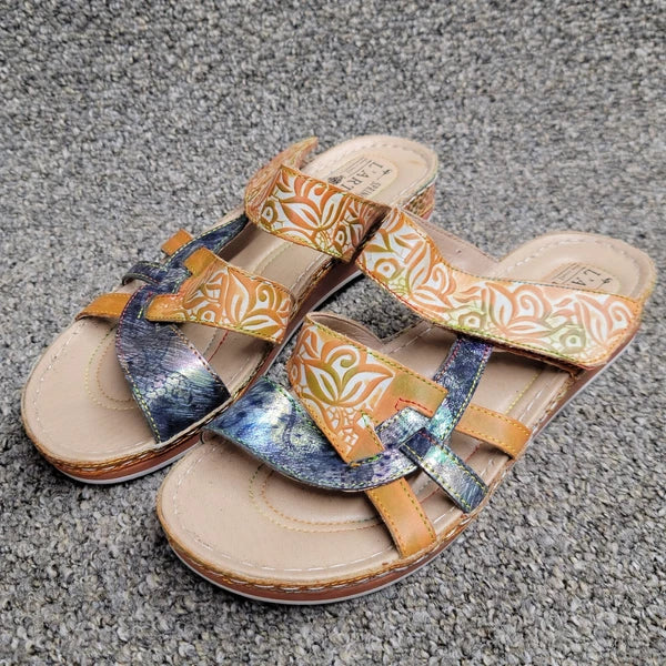 L'Artiste By Spring Step Women's Caiman Slide Sandal  EU 41 US 9.5-10