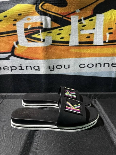 Karl Lagerfeld Paris Jaxine Embellished Platform Sandals Women’s Size 7.5 M