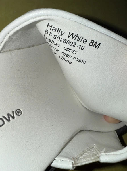 Croft & Barrow Womens Hally Size 8 White Leather Slide Chunky Sandals y2k Style