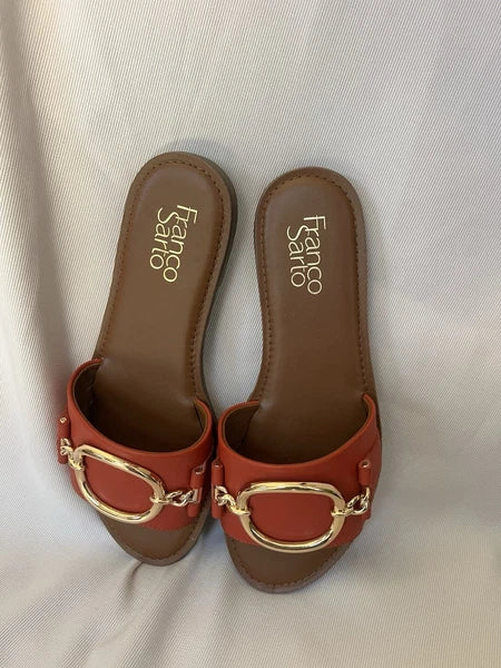 franco sarto sandals 7 womens  Pre-owner Color Orange