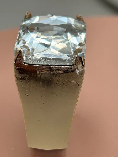 JEFFREY CAMPBELL Balia Womens Wedge Sandals Flip Flops Beige Sz 8 Repaired