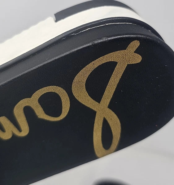 Sam Edelman Ainslie Braided Faux Leather Slide Black Slip On Sandal Size 10