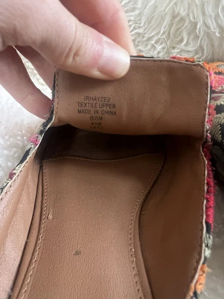 Indigo Rd. Hayze Mule Floral Embroidered Slip On Sandals Women’s Size 8.5