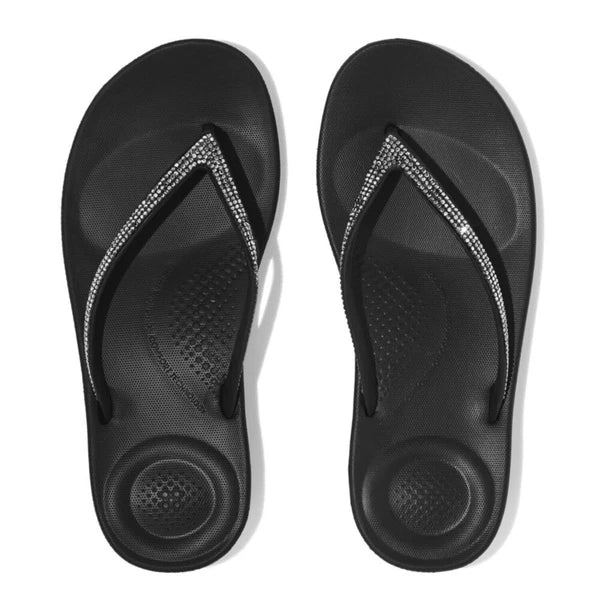 FitFlop Women's iQushion Sparkle Ergonomic Flip Flops