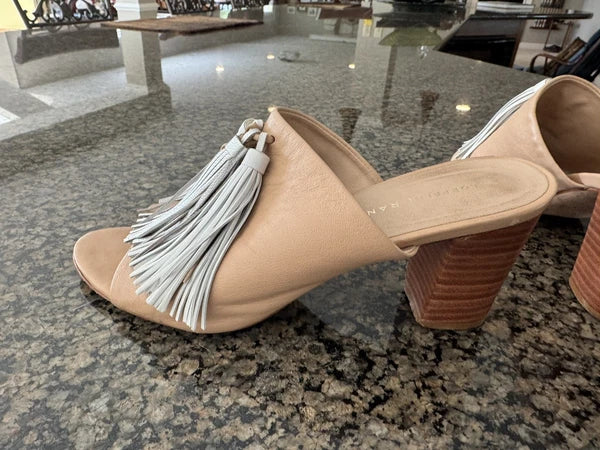 Loeffler Randall Cleo Tassel Mule Slides Shoes Women’s Size 6.5B