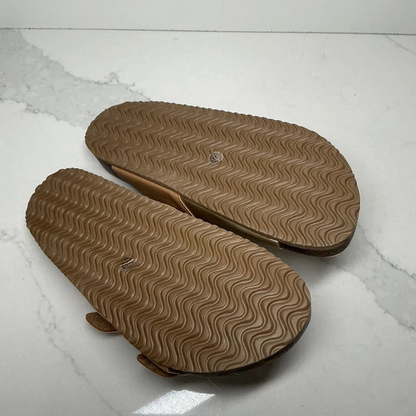 Sandals Flex style Arizona Jean Co Tan/Multi size 6.5M New