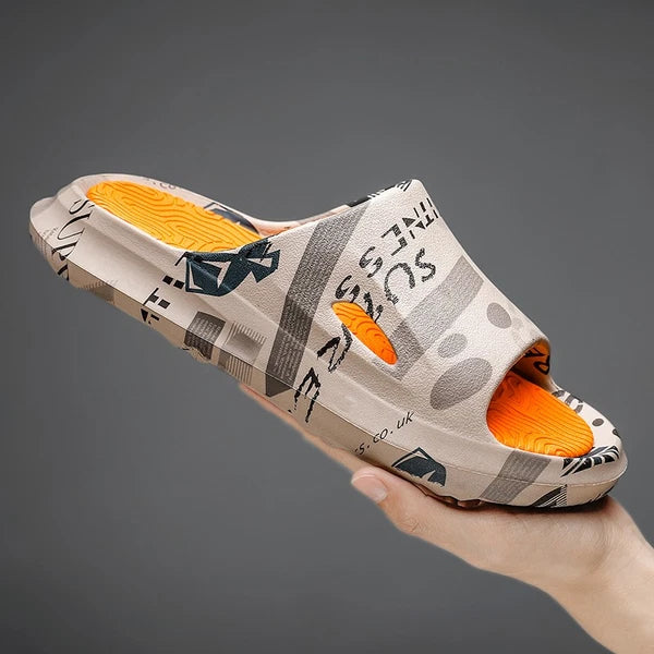 Anti-Slip Cozy Pillow Slides Sandals Extra Soft Cloud Slippers Home Outdoor Shoe