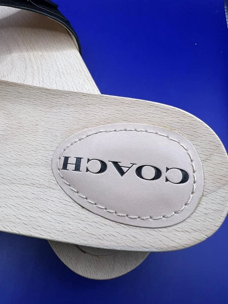 COACH Bleeker Suede Sandal Size 9B Black