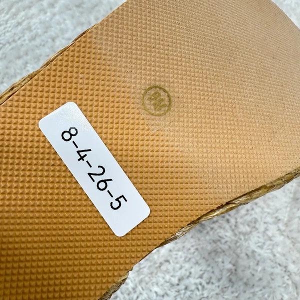 Beach By Matisse Platform Sandals Women's 9 Woven Raffia Espadrille Slides