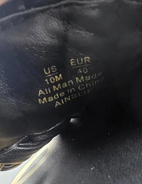 Sam Edelman Ainslie Braided Faux Leather Slide Black Slip On Sandal Size 10