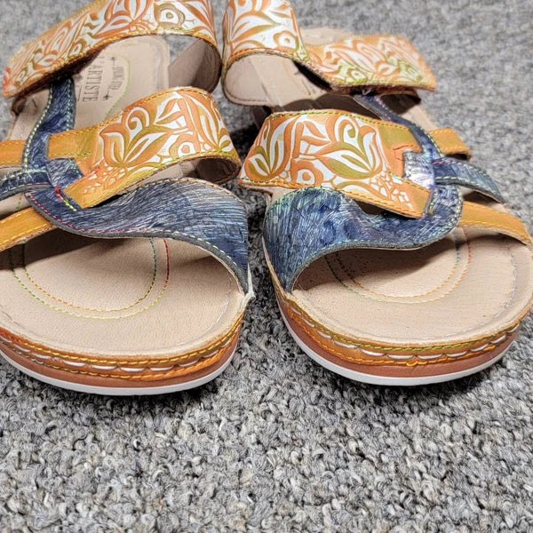 L'Artiste By Spring Step Women's Caiman Slide Sandal  EU 41 US 9.5-10