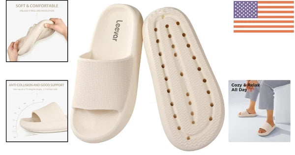 Cloud Slides for All - Thick Sole, Water-Resistant, Effortless Style