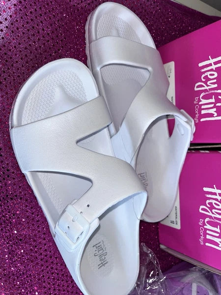 Lot Of 5 Corkys Womens Hey Girl Waterslide Slip-on Waterproof Slide Sandal Sz 10