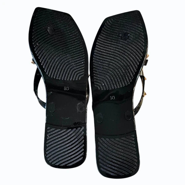 Fashion Nova Womens Black Sandals Size 10 New