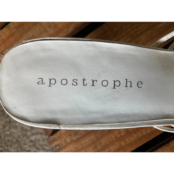 Apostrophe heeled beaded sandals style Chelsea 570 size 10M