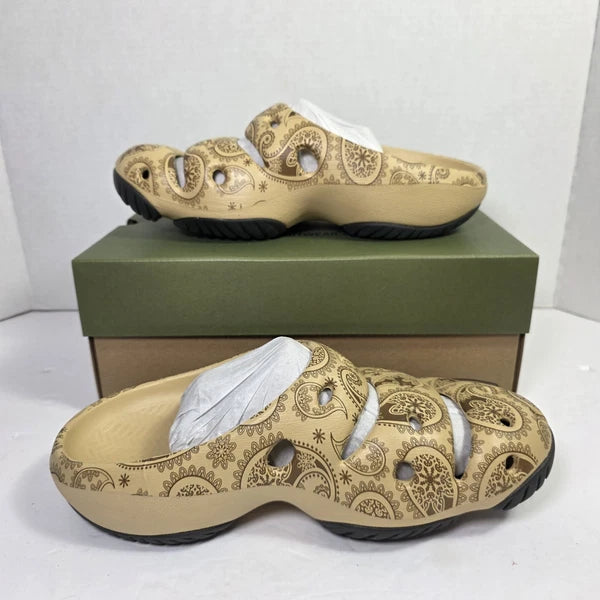 New Keen Yogui Arts Clog x THC Women’s 11 Cafe Latte Paisley Slides $90 With Box