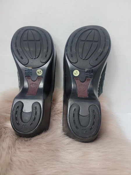 Ariat Floral Slide Sandals Black Style 22301 Womens Slip On Shoes Size 8.5 B