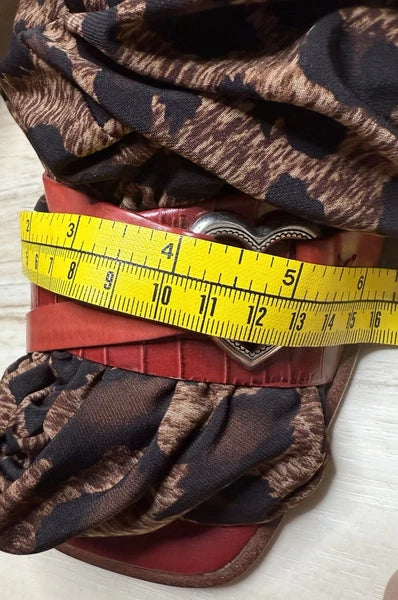 Brighton Vintage Red Leather Heart Sandal Rio US 9 1/2 Slide Gameday Collegiate