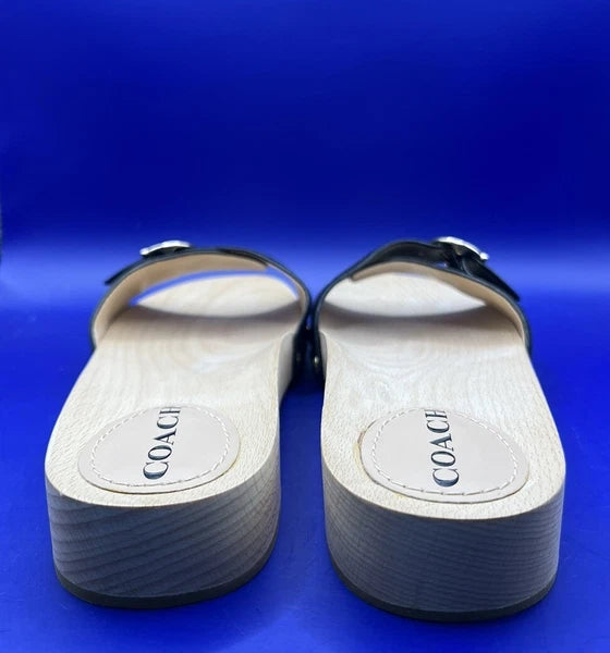 COACH Bleeker Suede Sandal Size 9B Black