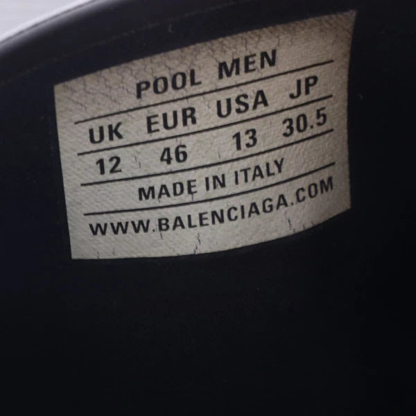 Balenciaga Logo-Detailed Pool Slides In Rubber Men Black Size 46