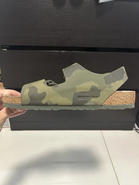 Birkenstock BS Arizona Birko-Flor Desert Soil Camo Green Sandal US M8/ W10