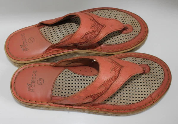 Double H Boots Womens Size 8 Slide Sandals Rose Western Style Leather DH585