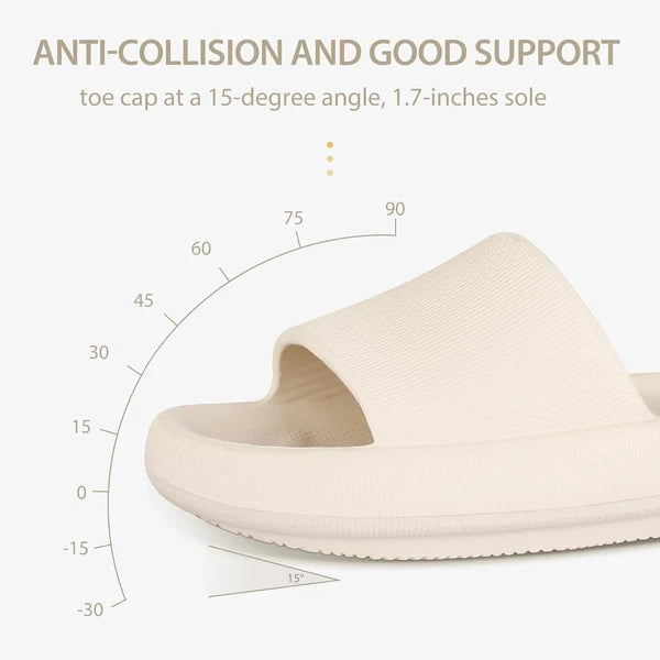 Cloud Slides for All - Thick Sole, Water-Resistant, Effortless Style