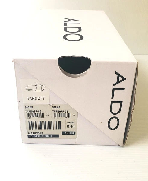 New Womens Aldo Black Slides Size 6 # @ Style TARNOFF-96