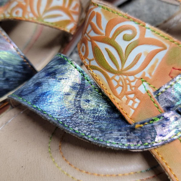 L'Artiste By Spring Step Women's Caiman Slide Sandal  EU 41 US 9.5-10