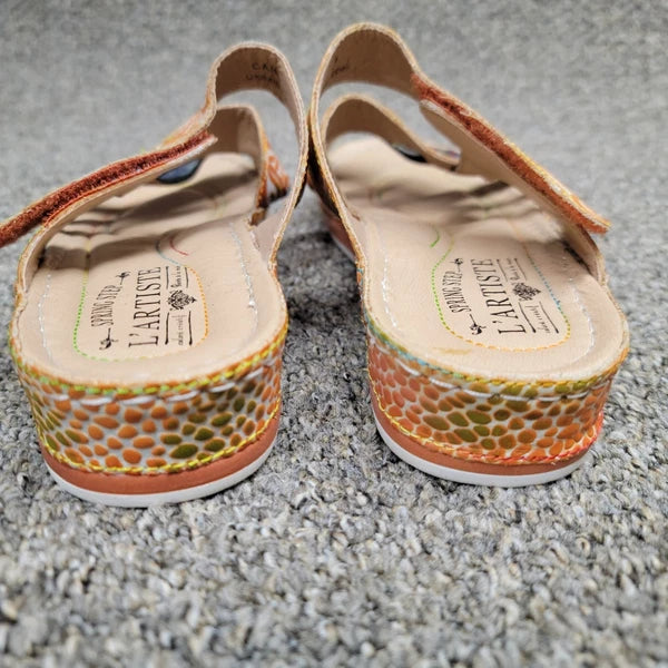 L'Artiste By Spring Step Women's Caiman Slide Sandal  EU 41 US 9.5-10