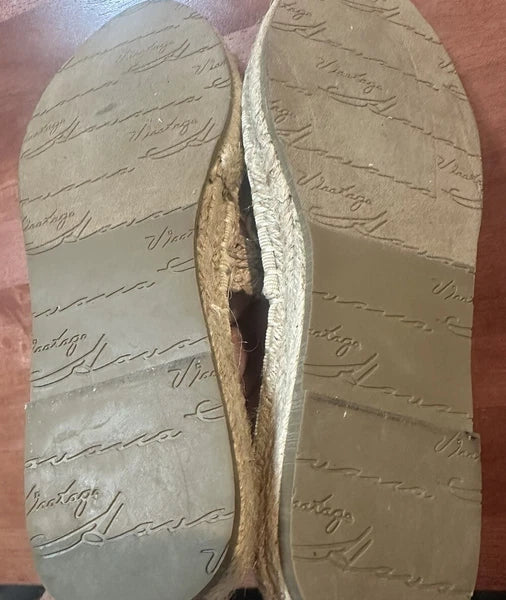 Vintage Havana Clog/Slide Beige Size 5.5 Fifi- Style