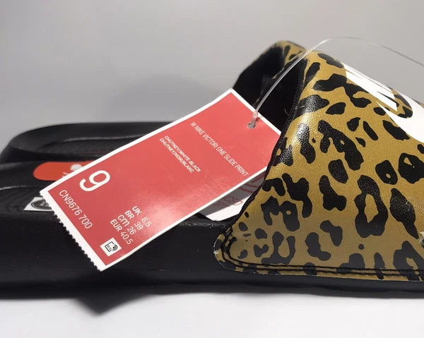 NIKE VICTORI ONE Women's Printed Slide Sz. 9 Chutney/Multicolor Style #CN9676700