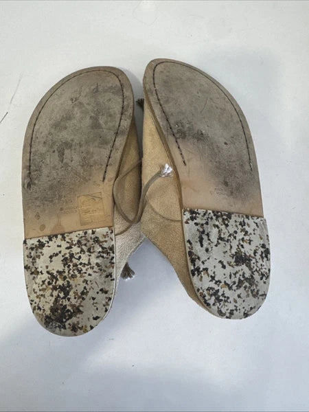 Marsell Sandalaccio Lace Suede Leather Derby Style Slide Sandals in Beige 36 1/2