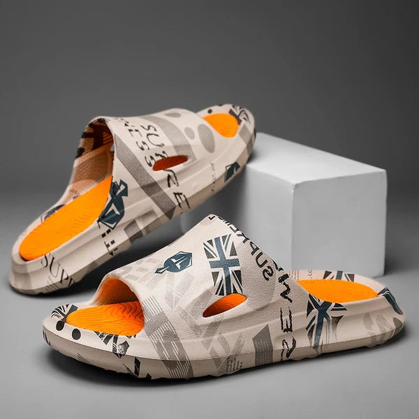 Anti-Slip Cozy Pillow Slides Sandals Extra Soft Cloud Slippers Home Outdoor Shoe